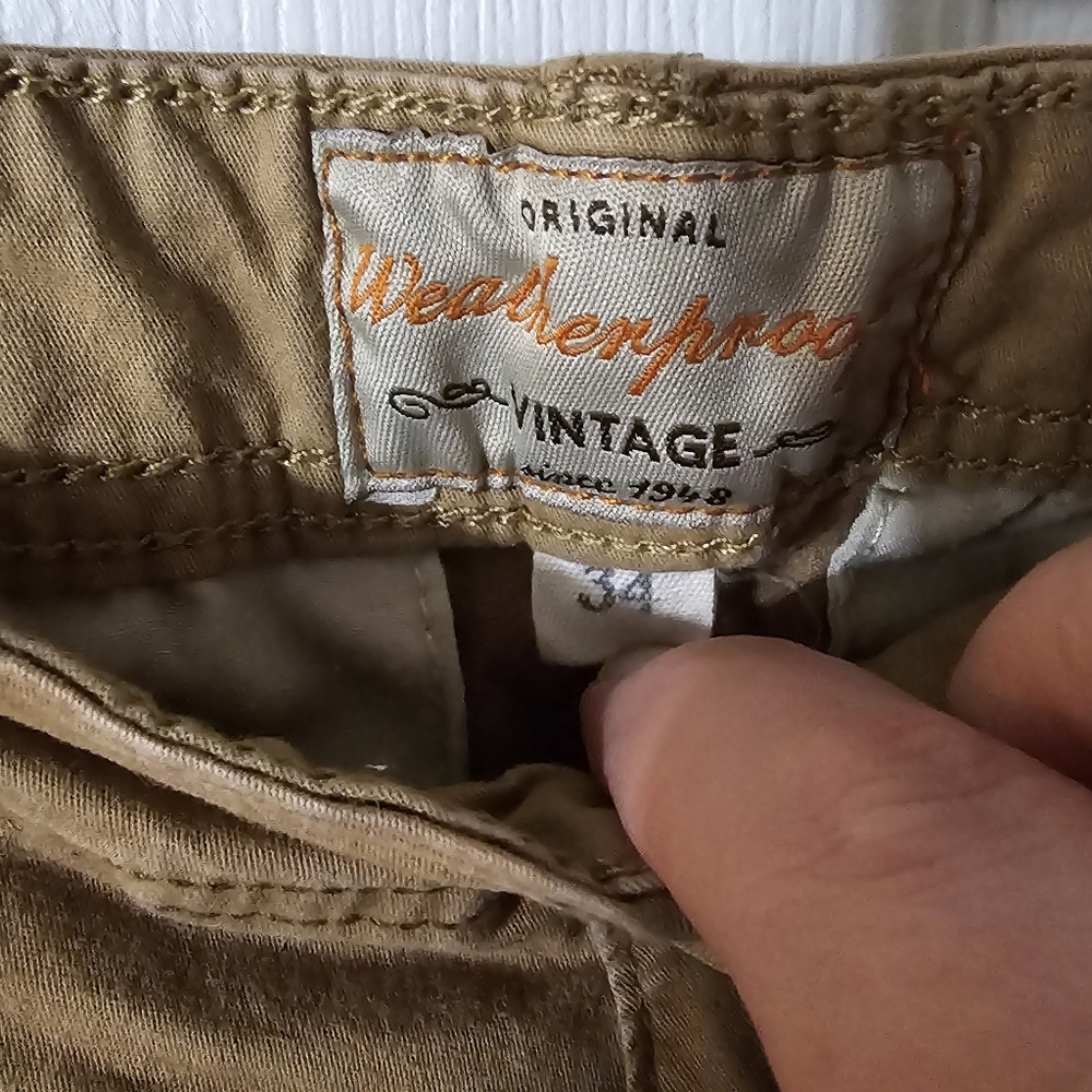 Men's Weatherproof Vintage Cargo Shorts Sz 34 R - Picture 5 of 5